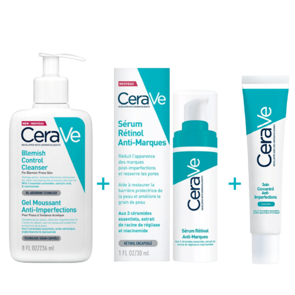 CERAVE Gamme Anti-Imperfections, Anti-Marques et Boutons