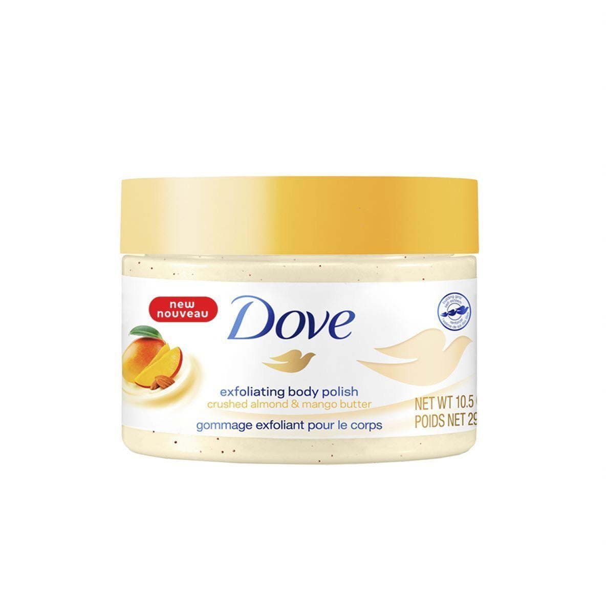 DOVE Gommage Corps au Beurre de Mangue & Amandes Broyées