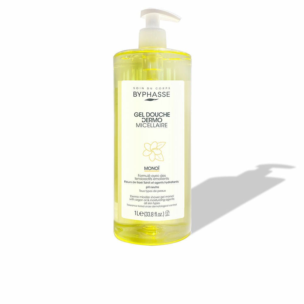 BYPHASSE gel douche dermo micellaire fleur de  tiaré 1L
