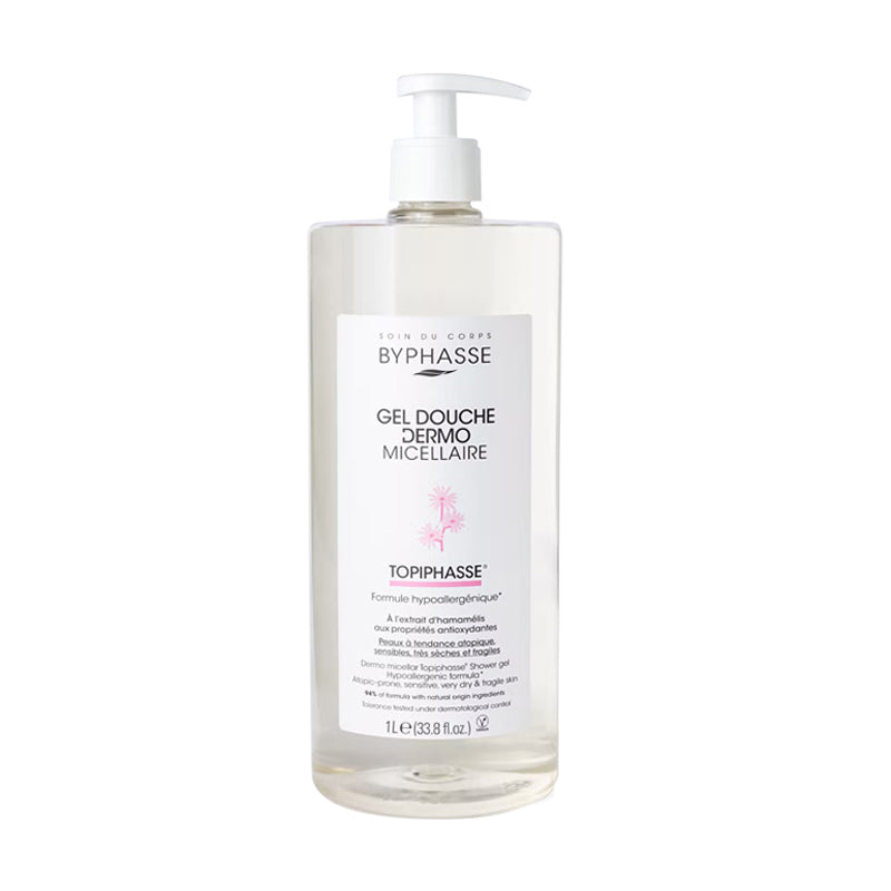 BYPHASSE gel douche dermo micellaire topiphasse 1L
